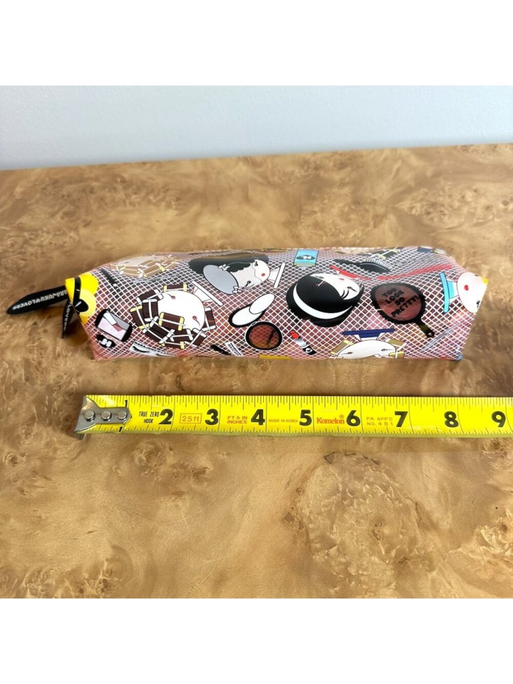 Harajuku Lovers Gwen Stefani Beauty Print PVC Cosmetic Makeup Bag Pencil Case - Picture 2 of 5